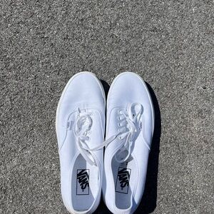 Vans Classic White Lace-Up Sneakers